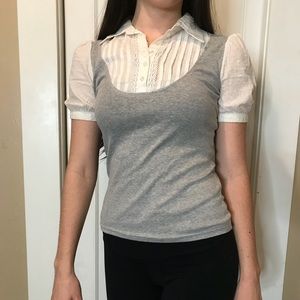 Puff Sleeve Blouse and tank short sleeve shirt